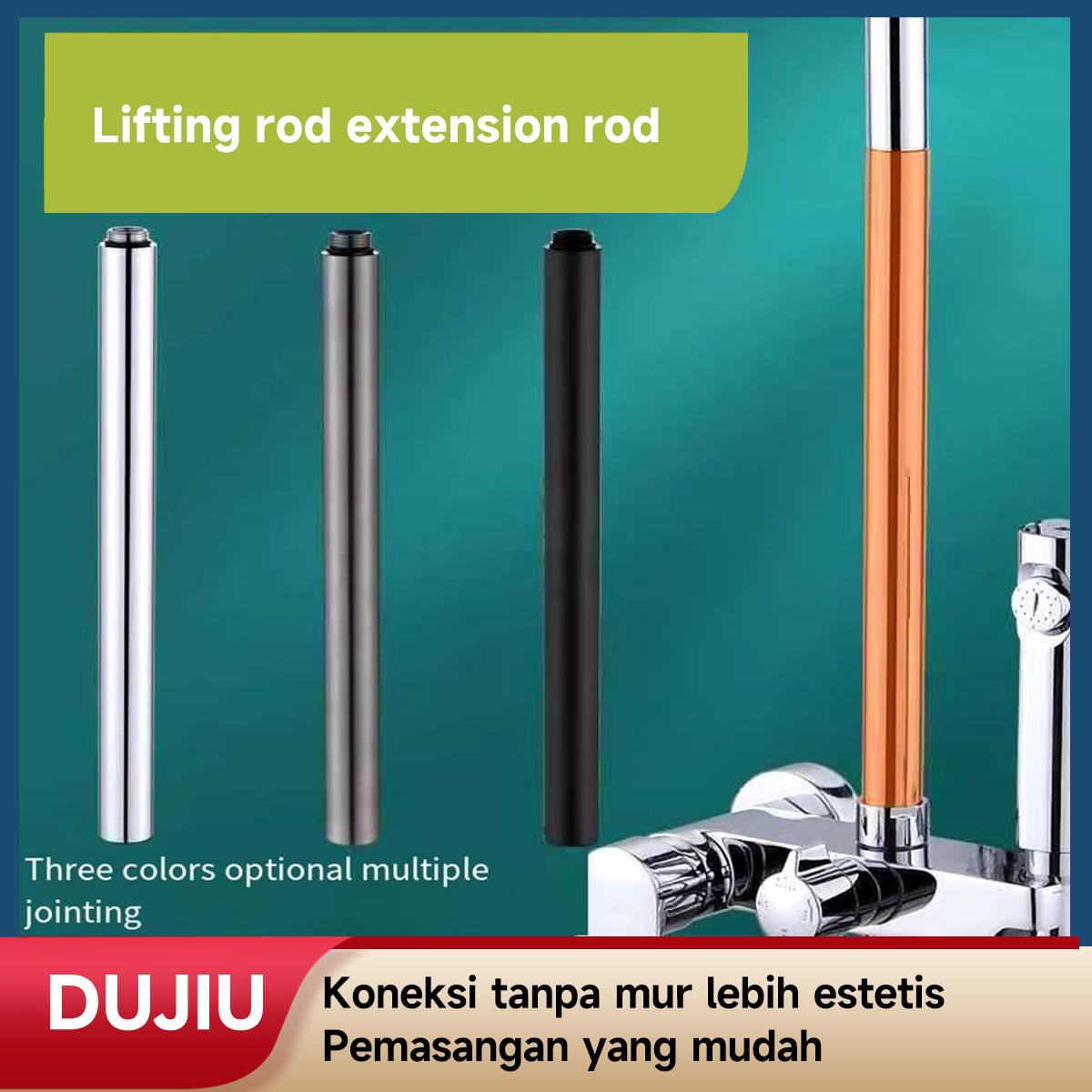 Batang Ekstensi Kepala Shower DUJIU 30cm – Stainless Steel Chrome Anti Karat, Perpanjangan Kepala & Selang Shower, Desain Praktis Mudah Dipasang, Cocok untuk Semua Jenis Kepala Shower, Stabil Kokoh, Aksesori Kamar Mandi Premium.