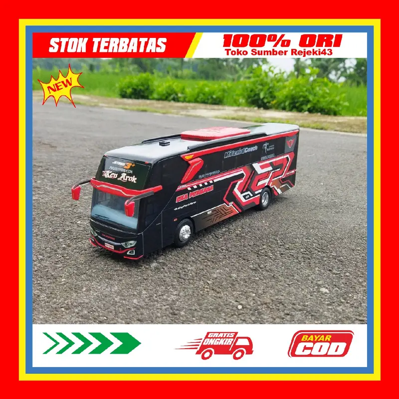 Bus EKA PERSADA KEN AROK miniatur bus detail super keren untuk hadiah si kecil dan si besar full interior keren Toys Control 0