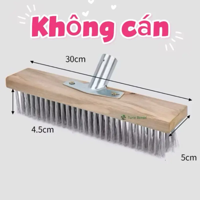 Chổi chà rửa vệ sinh rong rêu ố vàng nền sân ( sản phẩm không kèm cán) choi quet