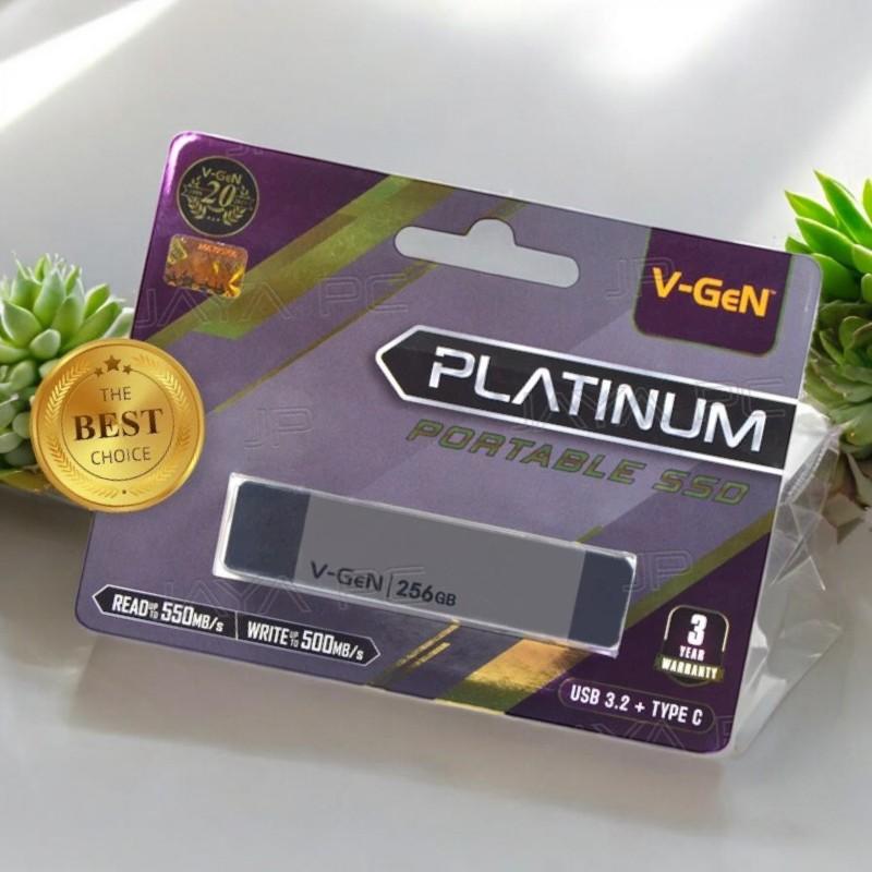 0V-Gen SSD Portable Platinum 256GB - VGen 256 GB USB 3.2 Type C 1