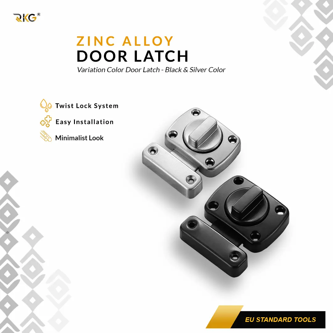 Grendel Slot Pintu Putar Medium & Large Door Latch