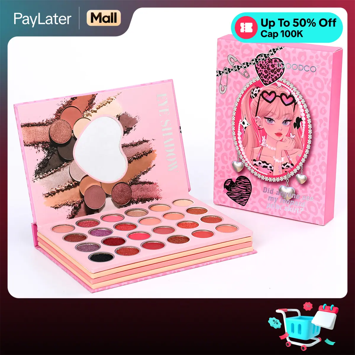 IGOODCO （LK5158） Multi-warna Highlight Mat Hari Ulang Tahun Hadiah Make-up Video Mata