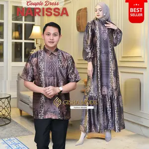 Gamis NARISSA Silk Premium Gamis Muslim Wanita Elegan Terbaru  Dress Nyaman Panjang
