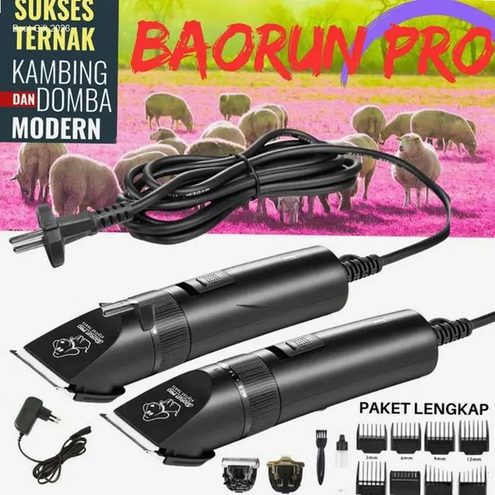 Mesin Alat Cukur Bulu Hewan Peliharaan Anjing Kucing Domba Kambing BaoRun PRO S1 Praktis Profesional