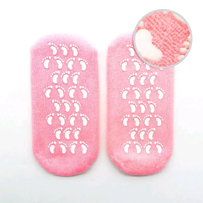 Kaos Kaki Spa Pendek Gel Penghalus Kaki Pecah - Moisturizing Perawatan Melembutkan 5