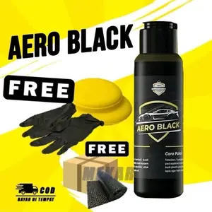Aero Black Polish Body Kasar Mobil&Motor (Trim Restorer) Car Kendaraan By Glowing Auto Care - Untuk Mengembalikan Keaslian Warna Cat Mobil