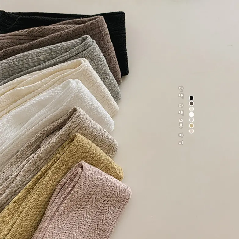 Boboho - Legging Anak Perempuan /  Legging Anak Warna Polos Celana Anak Perempuan Gaya Kekinian Modis Rajut Fashion 7