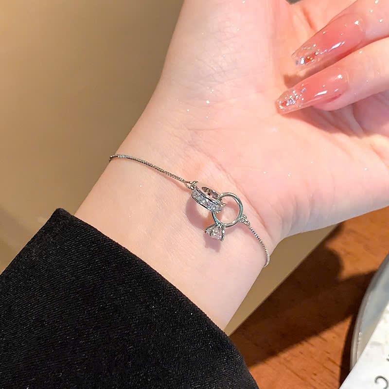 DJ 038- LẮC TAY THIẾT KẾ NHẪN KẾT HỢP VÒNG TRÒN TÌNH YÊU VĨNH CỬU