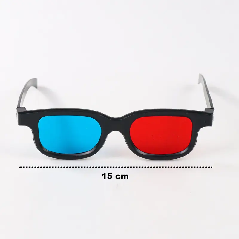 Kacamata 3D Glasses Plastic Frame H3 Merah Biru Film 4D Movie HD Movie Cinematic 5