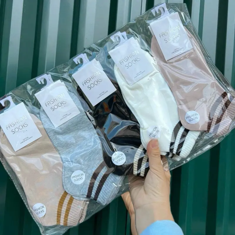 Set 5 đôi cổ ngắn tổng hợp màu nâu đen cotton kháng khuẩn thấm hút mồ hôi tốt MOHALI SVN040 7