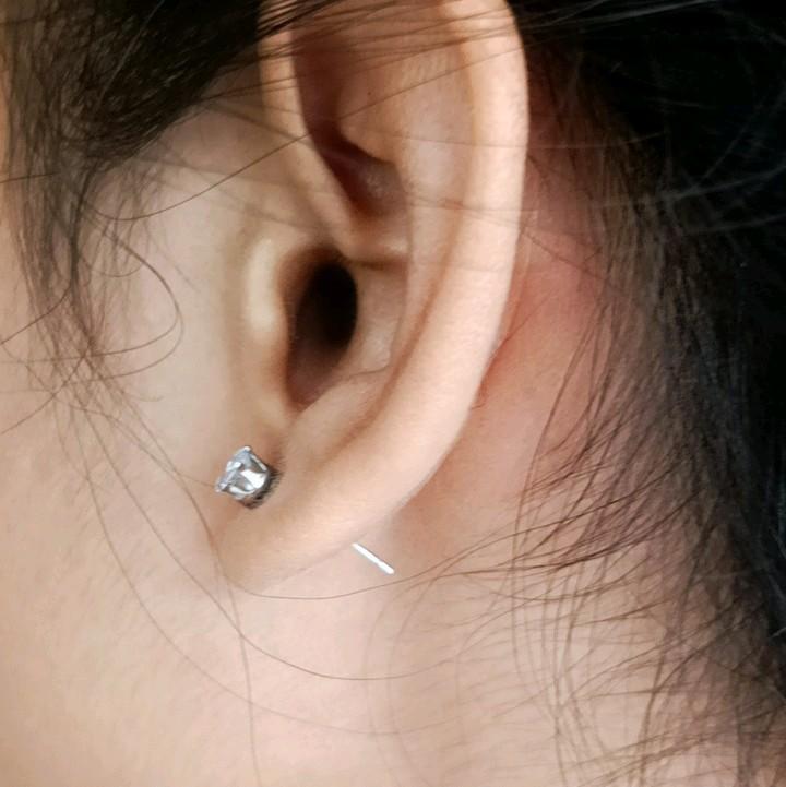 Anting Tindik Magnet pria Keren Kecil Tindik Telinga Palsu Piercing Telinga anting  tusuk anti karat anting magnet  anting-anting berlian anting berlian magnet anting   diamond pria Earrings starboy pesta earing cowok tanpa ditindik bali kayak asli fake j 7
