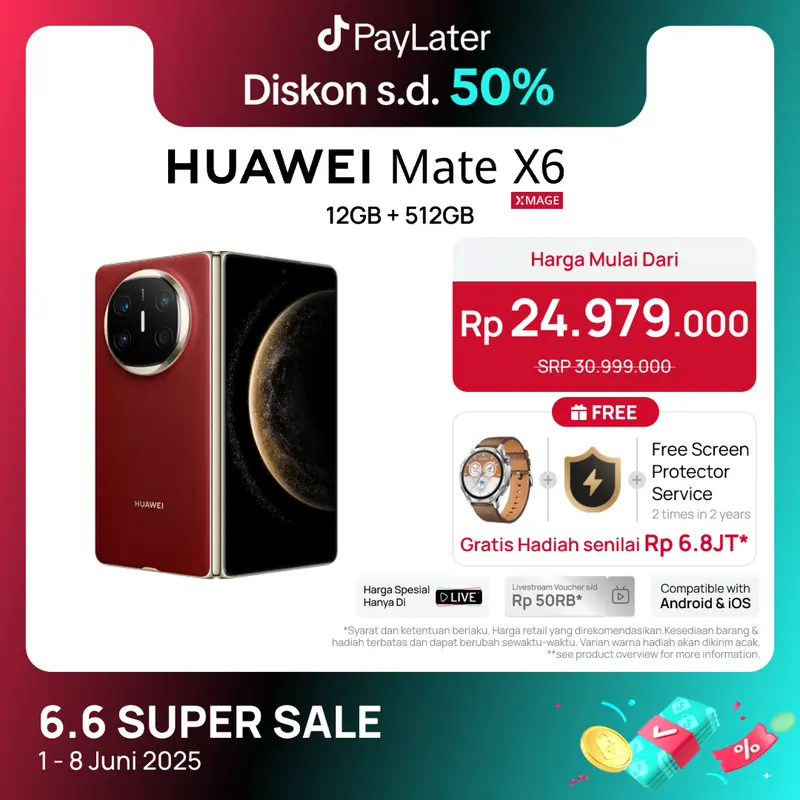 HUAWEI Mate X6 Smartphone | Ultra Slim and Durable | Ultra Chroma Camera | Ultra-long Battery Life Kamera 0