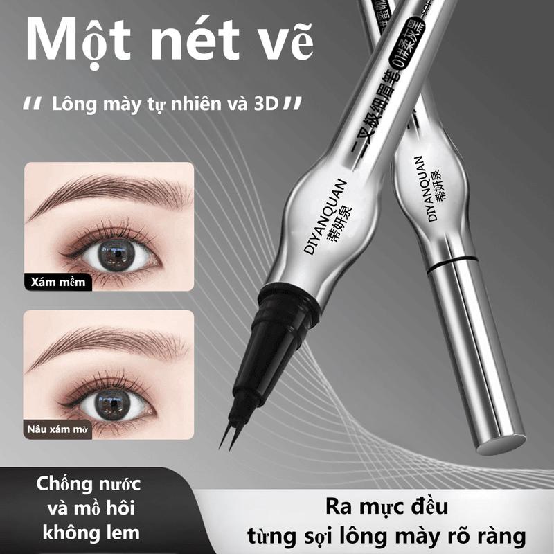 Bút Chì Kẻ Lông Mày Hai Đầu HaleyeShop Không Thấm Nước Và Chống Mồ Hôi Đầu Siêu Mịn Chống Nhòe Định Hình Lông Mày Tự Nhiên Lý Tưởng Cho Người Mới Bắt Đầu Và Học Sinh Hàng Mới Về.——AA