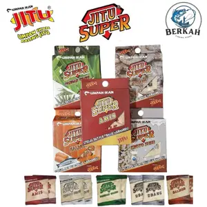 JITU SUPER UMPAN IKAN SANG JUARA (AMIS, UDANG, SALMON, KROTO SUSU, PANDAN WANGI)/ PELET JITU /UMPAN JITU - UMPAN PANCING