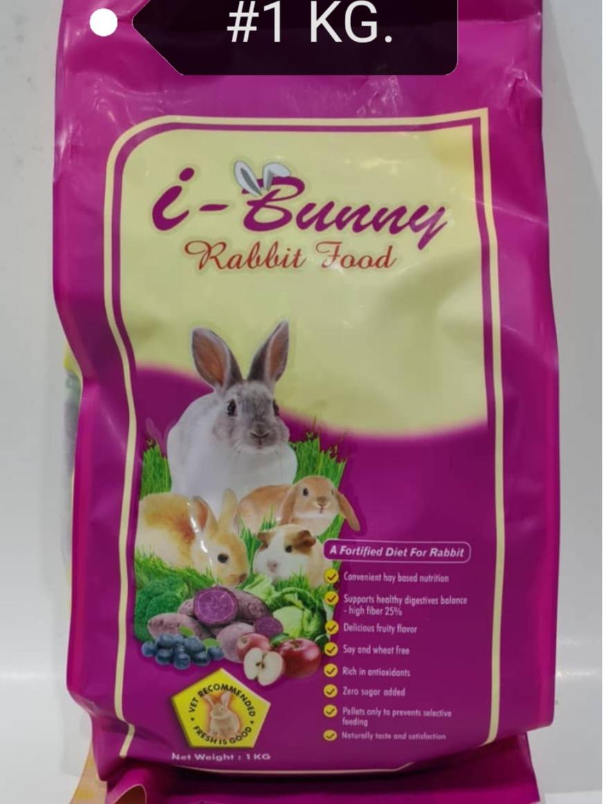 i-Bunny Ube 1kg Rabbit Food Feed Yam Makanan Arnab