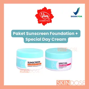 Paket Viva Sunscreen Foundation Cream dan Special Day Cream