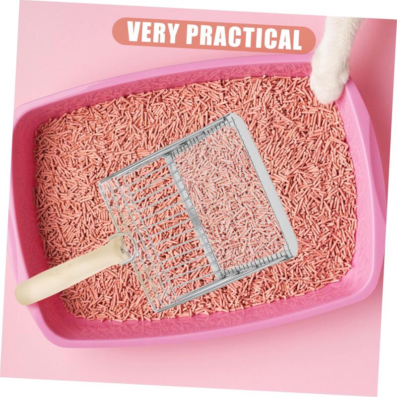 Product Introduction of พลั่วครอกแมว, FE, ด้ามไม้, ที่ตักโลหะ, พร้อมตะขอ, แบบพกพา, สแตนเลส, ตะแกรง, สำหรับทำความสะอาดห้องน้ำลูกแมว, ผลิตภัณฑ์สำหรับสัตว์เลี้ยง 15