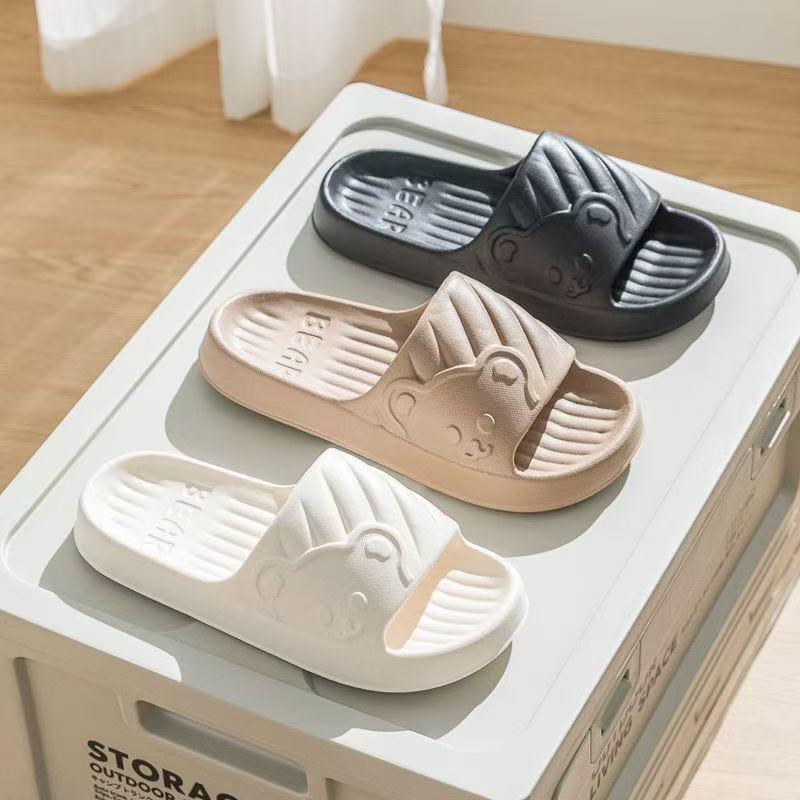 THAY Sandal Rumah 2025 Flatshoes Wanita Karet EVA Lembut Anti Selip Nyaman Ringan Sandal Kamar Mandi Rumah Slip-On