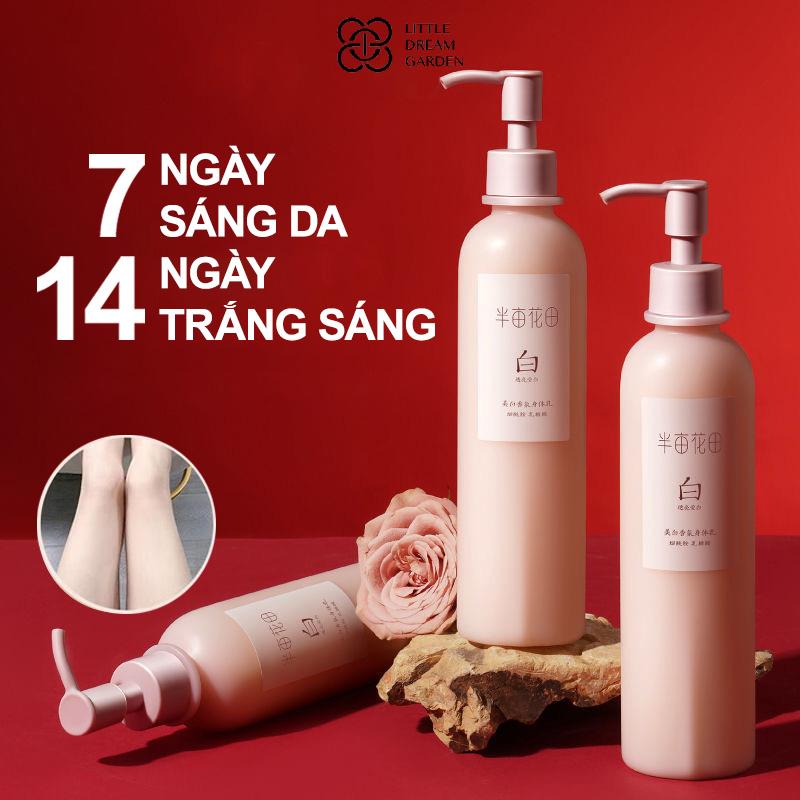 【Trangotrungquoc X Little Dream Garden Kem Trắng Da Body Little Dream Garden sữa dưỡng thể trắng da 250g 14 ngày Trắng Sáng Không Kích Ứng 