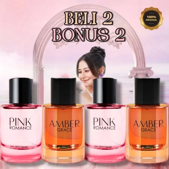 Beli 1 Dapat 4 Parfum Pink Romance Amber Grace Garden Off Mirror Eau De Parfum Wanita Tahan Lama 0