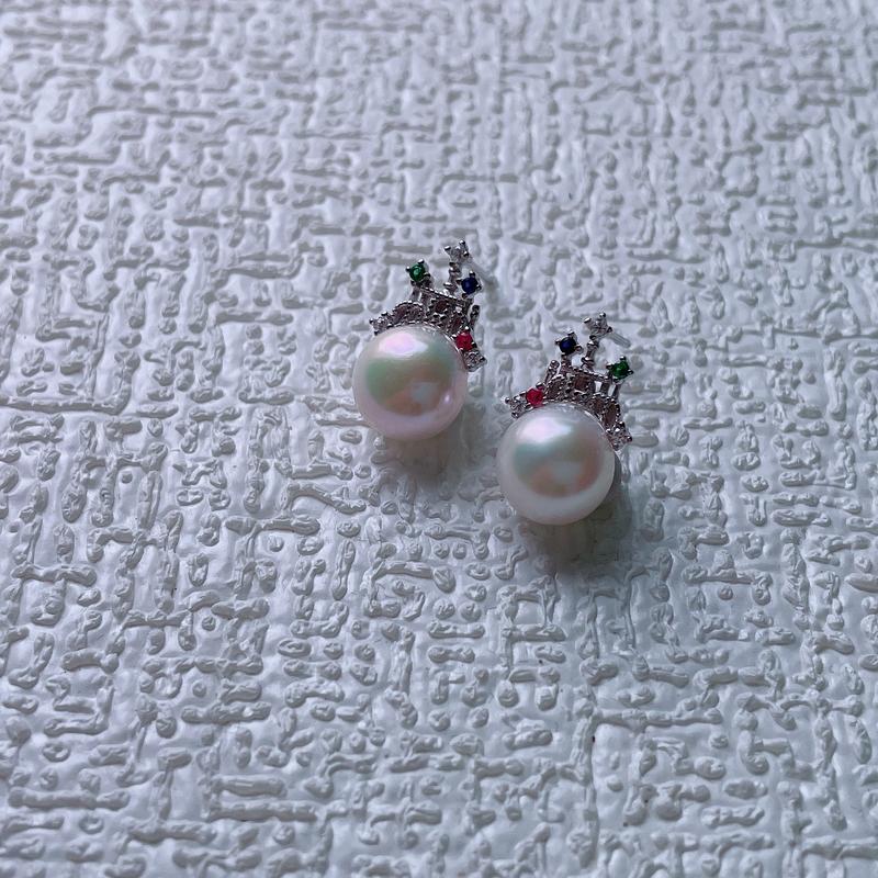 Product Introduction of Natural Freshwater Pearl Women's Earrings Necklace Made of Pure Silver Material Set, Elegant Gift, Fashionable Jewelry 6