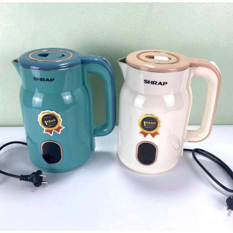 Ấm siêu tốc Shrap Model SH-38 Dung tích 3L Công suất 1500w Có tự ngắt khi sôi An toàn và Tiết Kiệm Điện