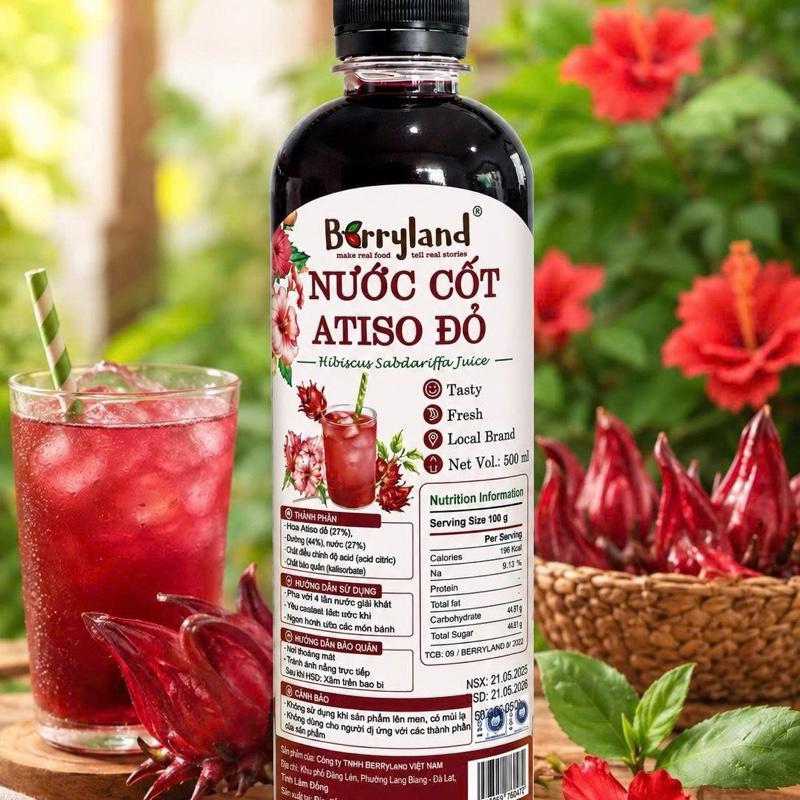 Nước Cốt Hoa Atiso Đỏ - Berryland Việt Nam