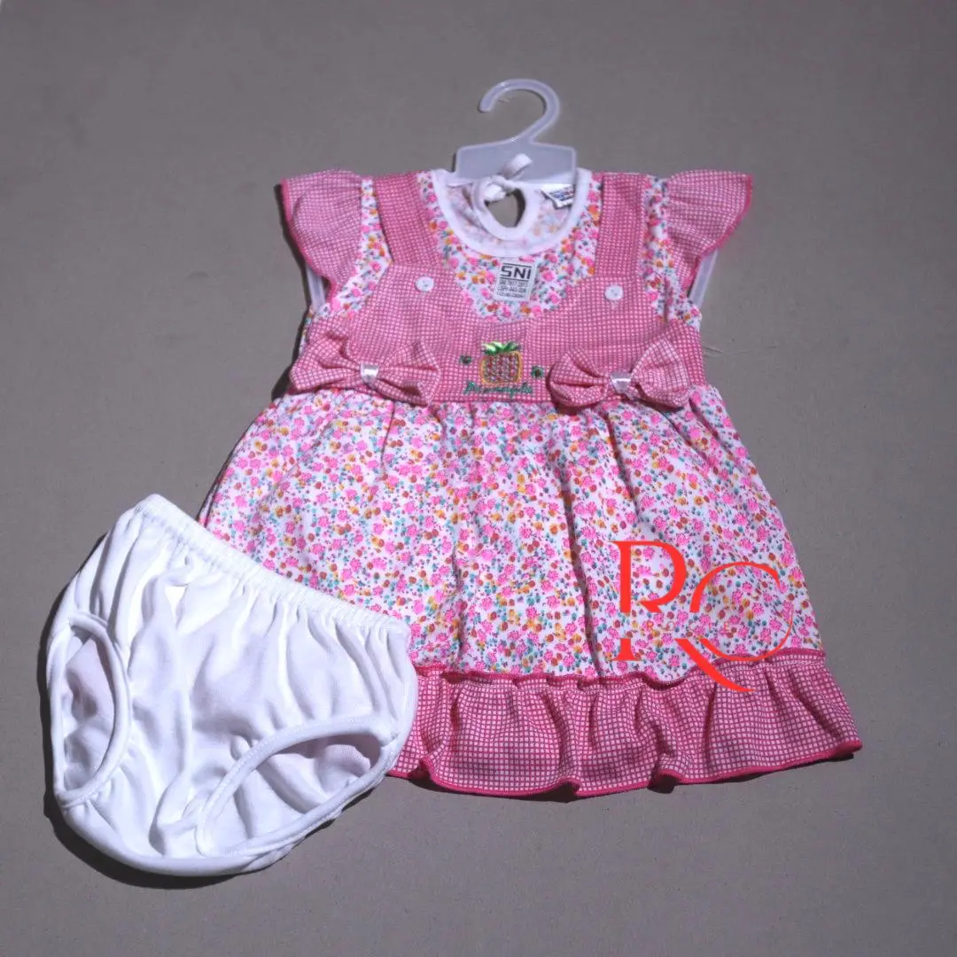 ROK CRISAN DRESS PEREMPUAN BATITA LEMBUT USIA 6-18 BULAN/FASHION ANAK MOTIF/SET MOTIF BORDIR