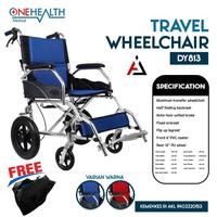 Gambar Onehealth Kursi Roda Travel Wheelchair Maks 100 Kg + Tas DY813/DY-813/DY 813 - Merah dari Onehealth Indonesia Kab. Tangerang 2 Tokopedia