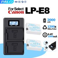 Gambar PALO Baterai LP-E8 2000mAh + Fast Charger untuk Canon 700D, 650D, 600D, 550D, T5i, T3i - High Capacity & Bisa Cas Cepat - Baterai-1pcs dari Palo Baterai Kota Administrasi Jakarta Utara 1 Tokopedia