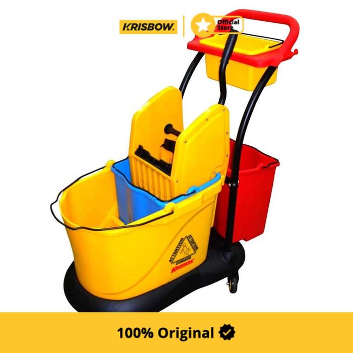 Gambar Krisbow Ember Pel Peras Serbaguna 35 Liter Mop Bucket Ember Peras Pel Cleaning Tools dari Krisbow Official ID Kab. Bekasi Tokopedia