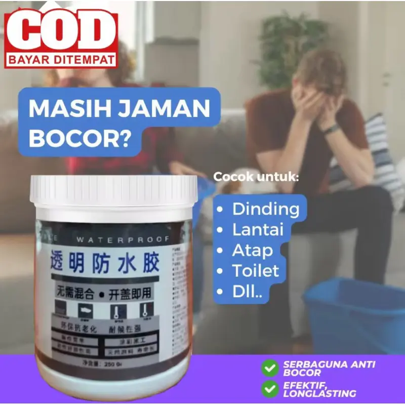 ORIGINAL Lem Anti Bocor Anti Rembes Atap Bocor 300g - Jaysuing Invisible Waterproof Insulating Sealant 150g