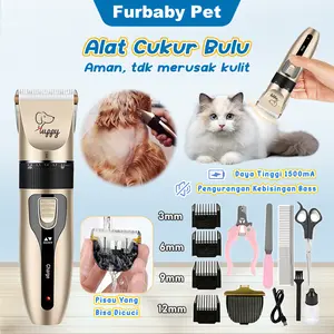 4 in 1 Pencukur Bulu Kucing Alat Cukur Bulu Kucing  Anjing Cukur Bulu Kucing Elektrik Pet Clipper Grooming Hewan sisir  kutuk