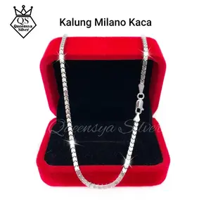 Kalung Perak Asli - Kalung Perak - Kalung Perak Pria - Milano - Queensya Silver