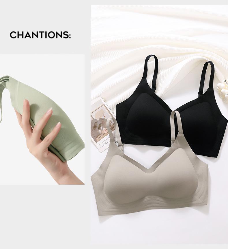 Product Introduction of Expansion cartoon breasts small breasts show large comfortable non-marking underwear female thickened cup pads breathable non-steel ring gathered bra 17