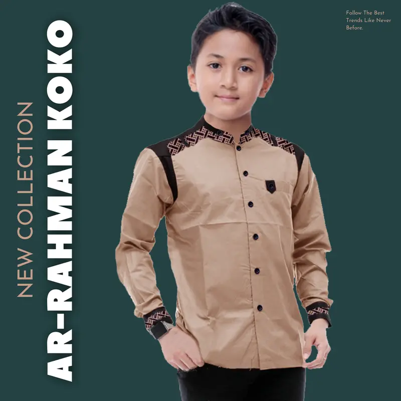 BAJU KEMEJA KOKO ANAK LENGAN PANJANG UMUR 5 SAMPAI 14 TAHUN TERBARU 0
