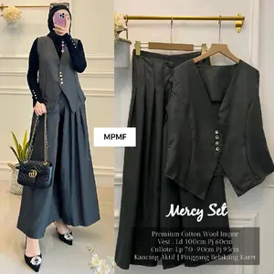 MERCY SET / SETELAN ROMPI KULOT / SETELAN WANITA / MPMF