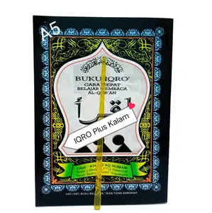 Paket Buku IQRO Bendel Besar Jilid 1 sd 6 Plus Kalam Penunjuk Baca Al Qur'an Quran
