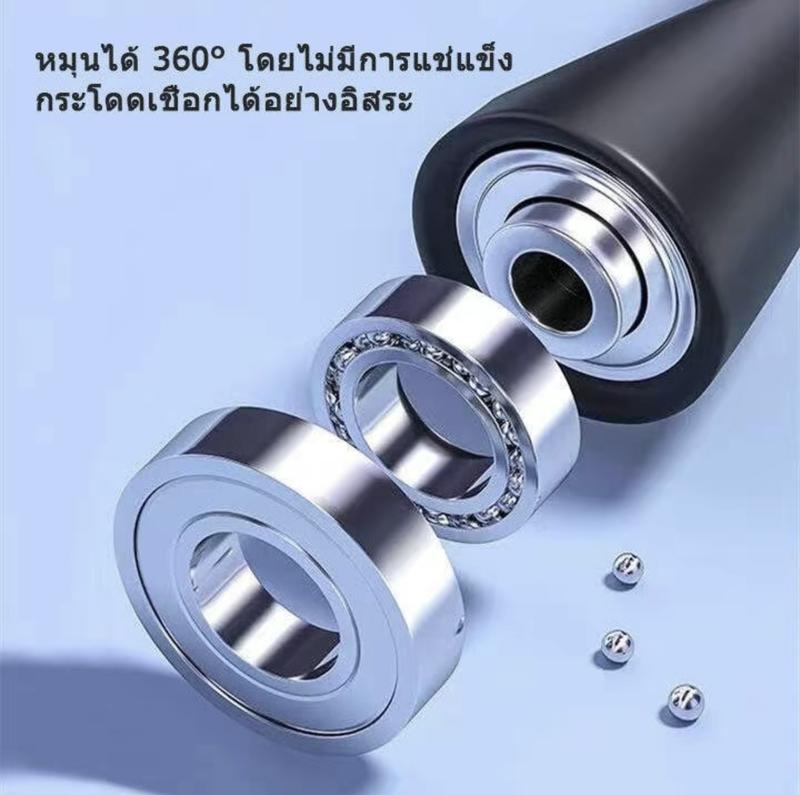 นักมวยออกกำลังกายเชือกกระโดดของ แท้ 100% ข้ามสายเคเบิลกระโดดเชือกปรับได้ต้ามจับนุ่ม กระโดดเชือกที่จับมืออ่อนเสริมสายเคเบิลเสริมแรง