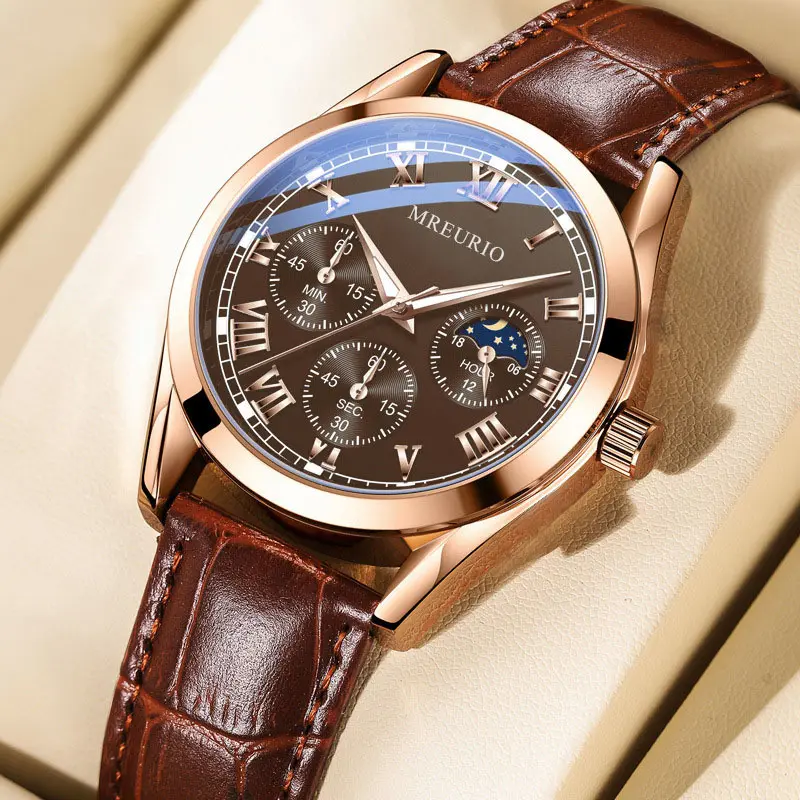 Popular Business Watch Men's Watch Men's Watch Belt Quartz Decorative Watch