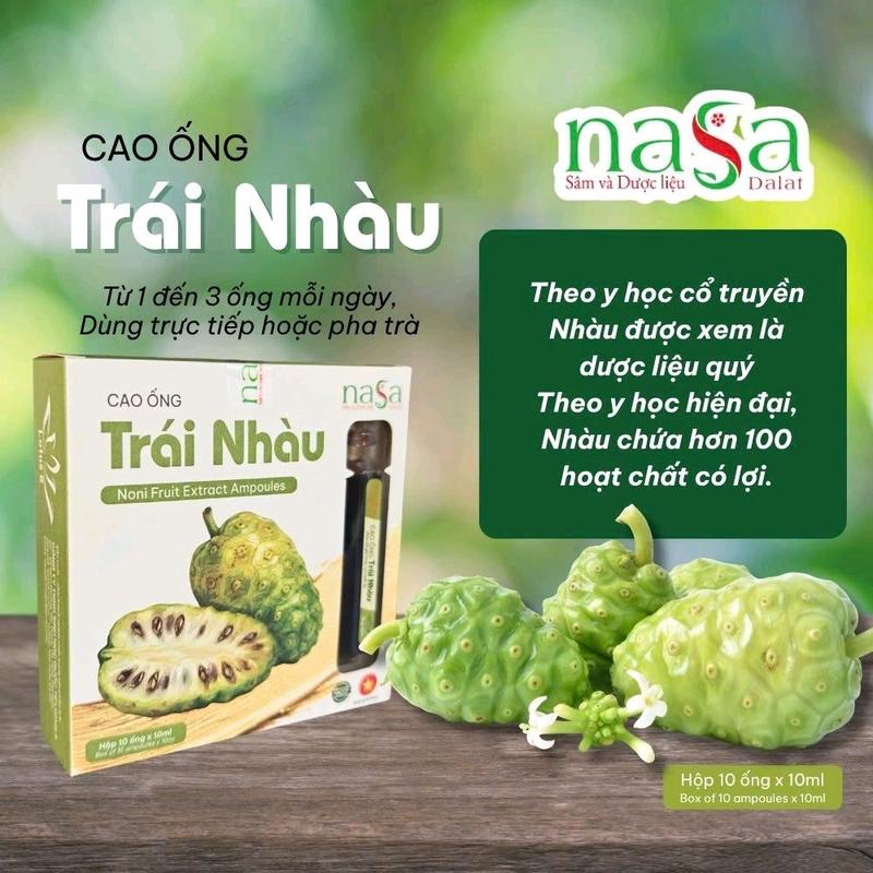 Cao ống Nhàu Nasa Đà Lạt [Chính hãng] Hộp 10 ống x 10ml ~ Tốt cho gân cốt ~ Tăng đề kháng & có lợi cho hệ miễn dịch ~_Xuất xứ Dalat Lotus 5