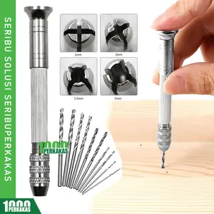 Bor Tangan Manual AJ12 1P / Mini Mata Alat Putar Kayu / Hand Drill / Twist Drills