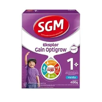 SGM Eksplor Gain Optigrow 1 - 400 gram Susu Formula Bayi Termasuk Dus+Bubble Bubuk 0