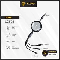 Gambar LENYES LC523 Kabel Data 3 in 1 Fast Charging 66W Data Cable USB To Micro Type C Lightning 1.2 Meter - LC523 dari LENYES INDONESIA Kota Administrasi Jakarta Pusat 1 Tokopedia