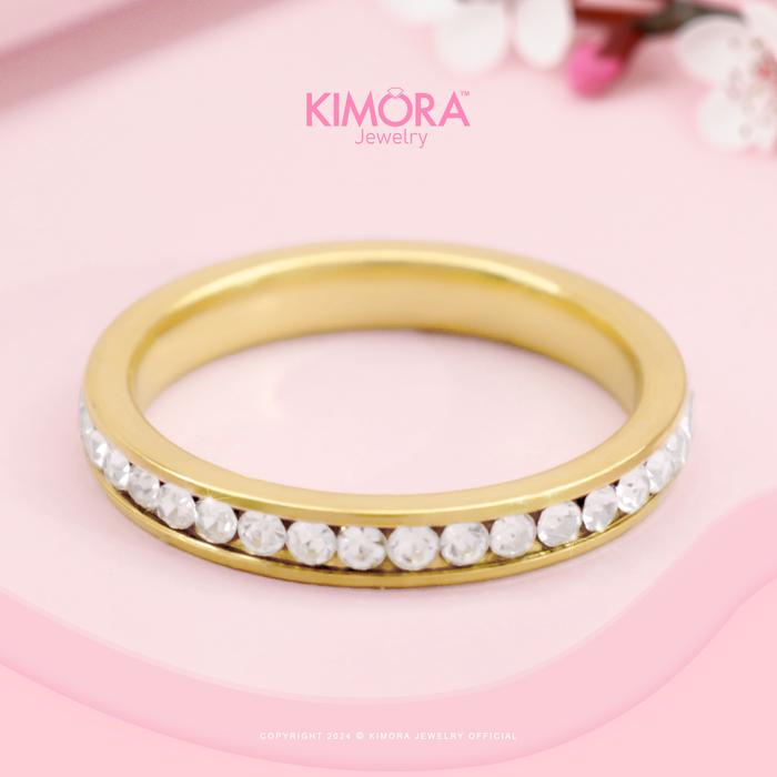 Gambar Kimora - Cincin Titanium Aksesoris Wanita Perhiasan Anti Karat Cnt120 - WHITE 9 dari Kimora Jewelry Kota Denpasar Tokopedia
