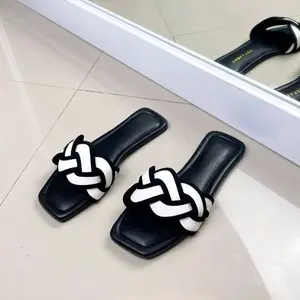 teplek sandal teplek wanita tali anyam alelot 2025