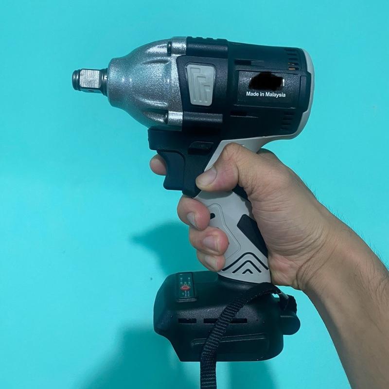  ￼Thân Máy Bulong Xám  2 Trong 1 Chân Pin Phổ Thông tiện dụng 