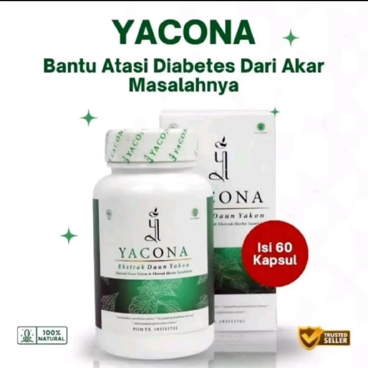 ( PROMO ) Yacona Herbal Diabetes Original Atasi Diabetes Tekanan Darah Tinggi Praktis