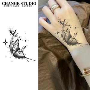 Hình Xăm Tạm Thời, Thiết Kế Hình Xăm Bướm, Kéo Dài Trong 15 Ngày, Không Thấm Nước, Không Lo Rạn, Chống Ma Sát Miếng Dán Hình Xăm