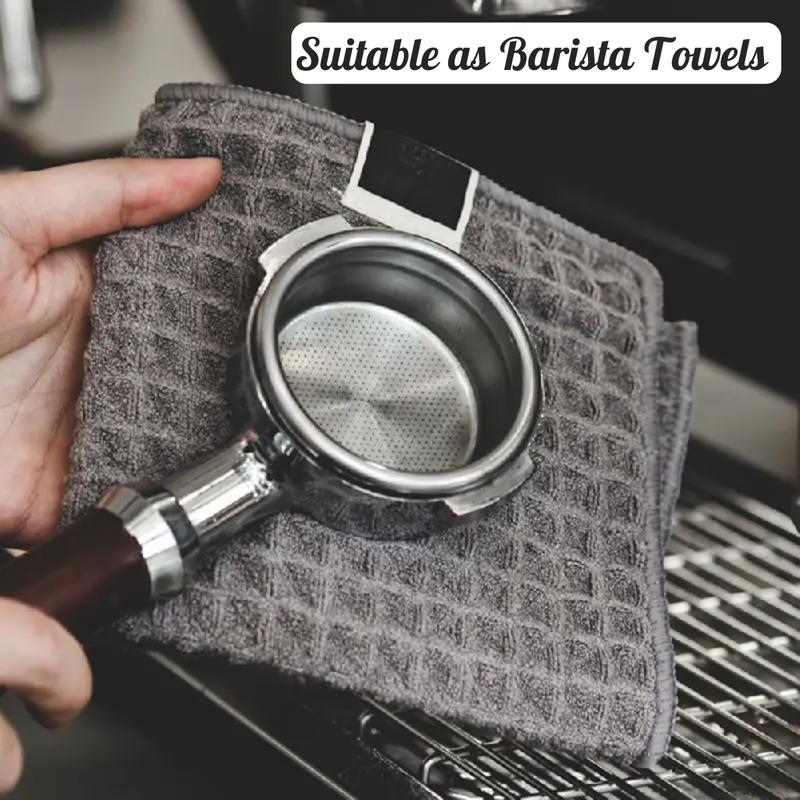 Effortless Cleaning Waffle Hemming Towel Table Cloth Cleaning and Dishwashing Cloth Microfiber Scouring Pad and Absorbent Towel in One 8